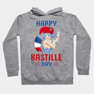 Marianne of France Bastille day French Hoodie